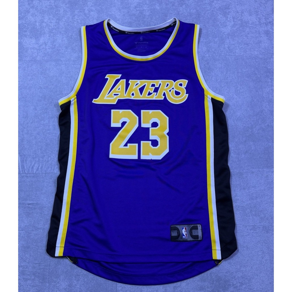 Fanatics Los Angeles Lakers LeBron James #23 Jersey Mens M Purple NBA